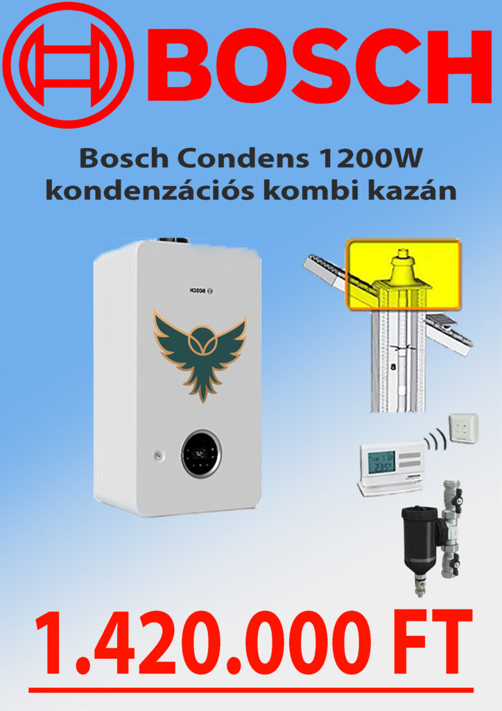 bosch 1200w kondenzációs kombi kazán